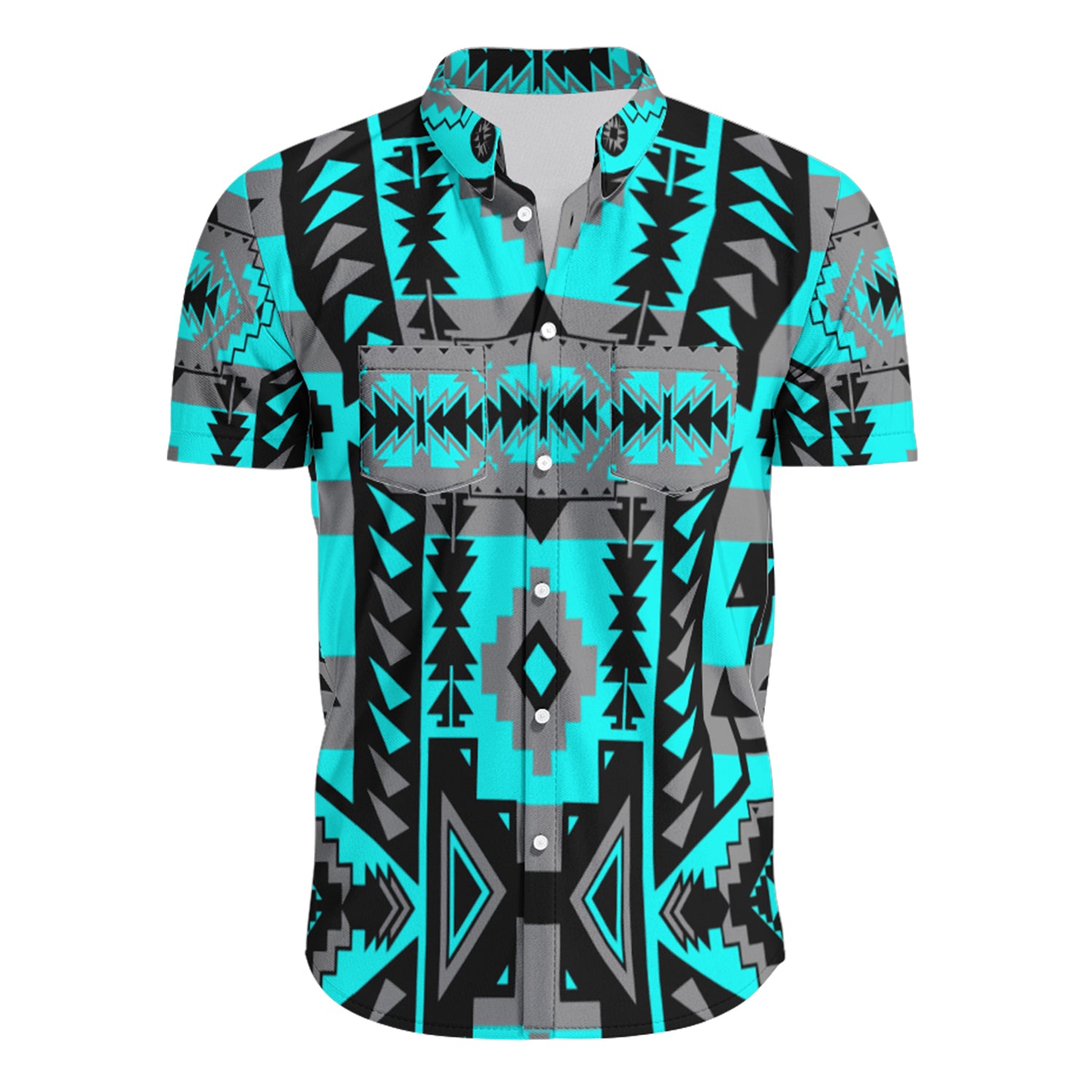 Chiefs Mountain Sky Button Up Shirt Hawaiian Ha35464