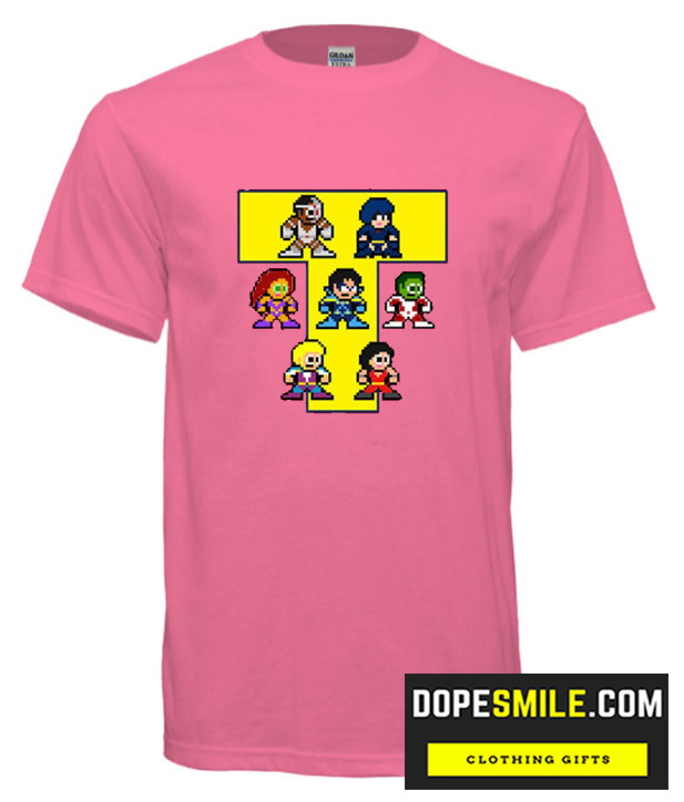 8-Bit NEW TEEN TITANS cool T-Shirt