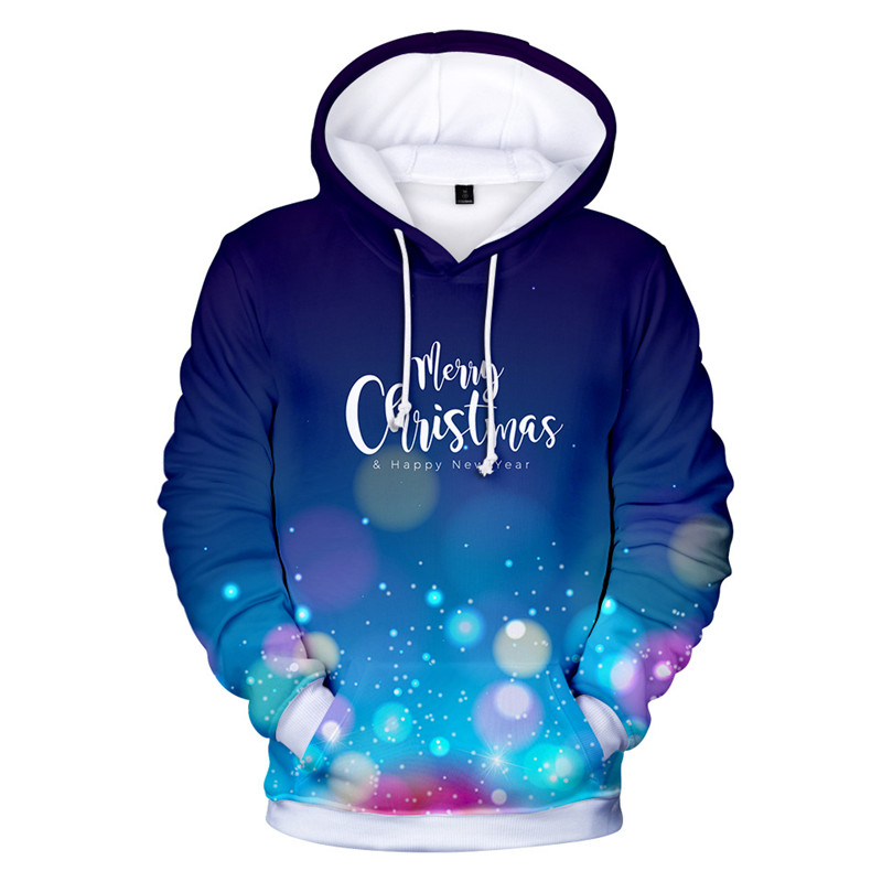 Christmas 3D Print Hooded Sweater Unisex Men Women Santa Claus Christmas Novelty Ugly Christmas Sweater Snowman Warm Sweater alx