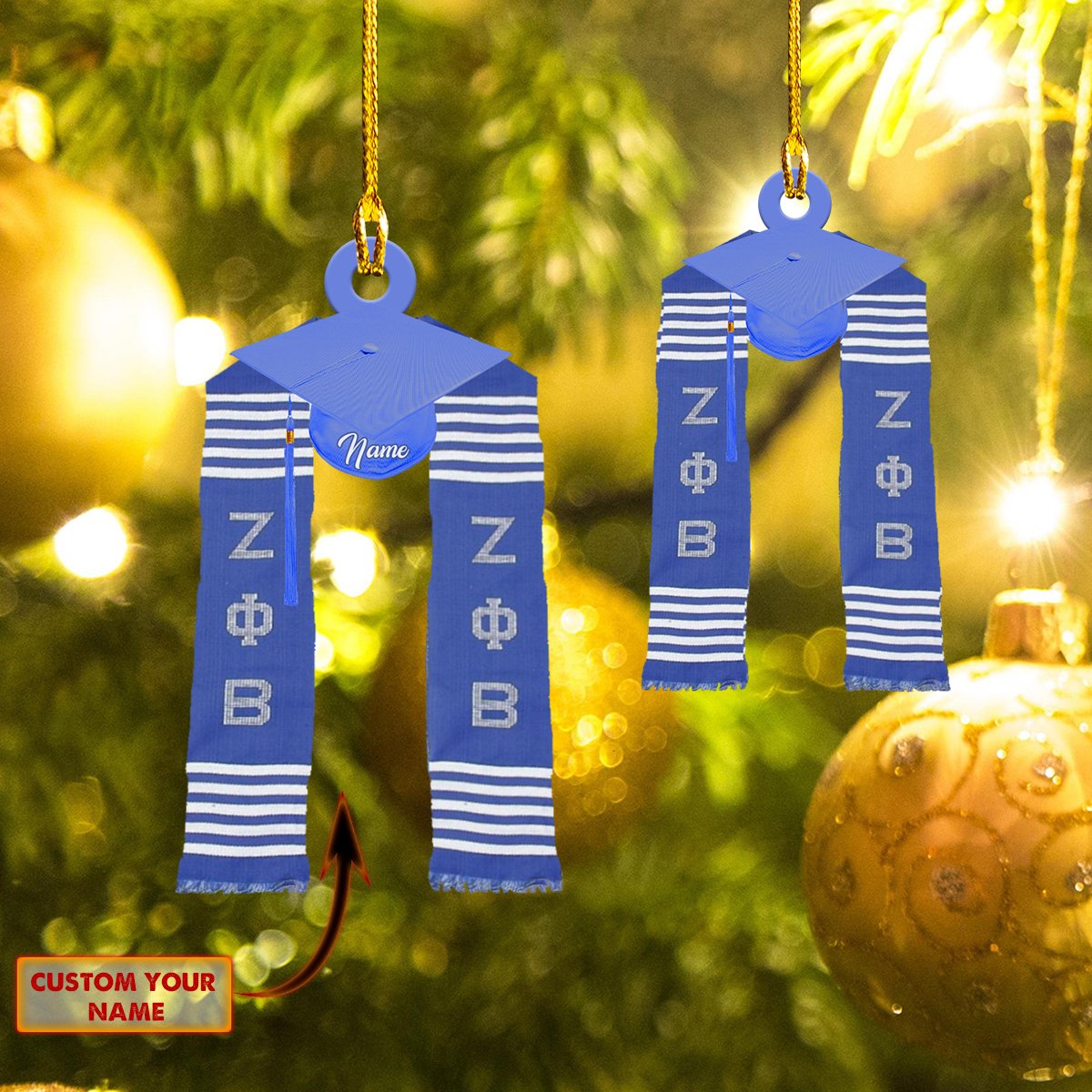 Urt96 – Shaped Ornament – Zeta Phi Beta Gift 184