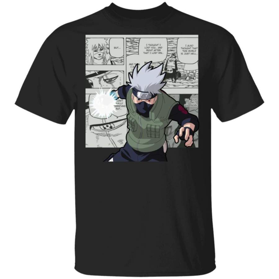 Naruto Kakashi Shirt Anime Character Mix Manga Style Tee