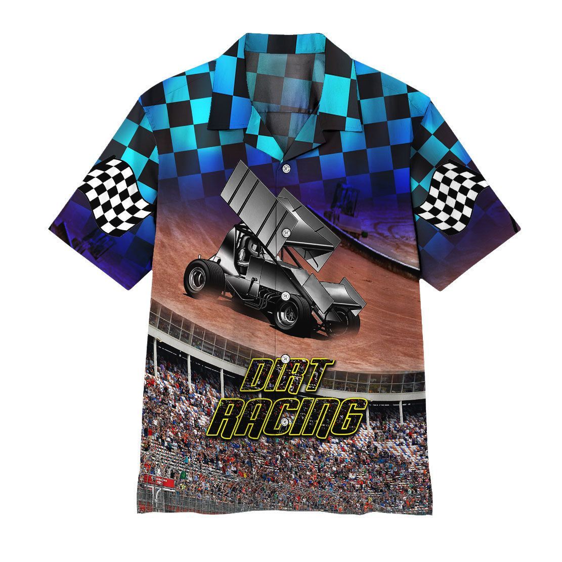 Gearhuman Dirt Track Racing Hawaiian Shirt Ha6294