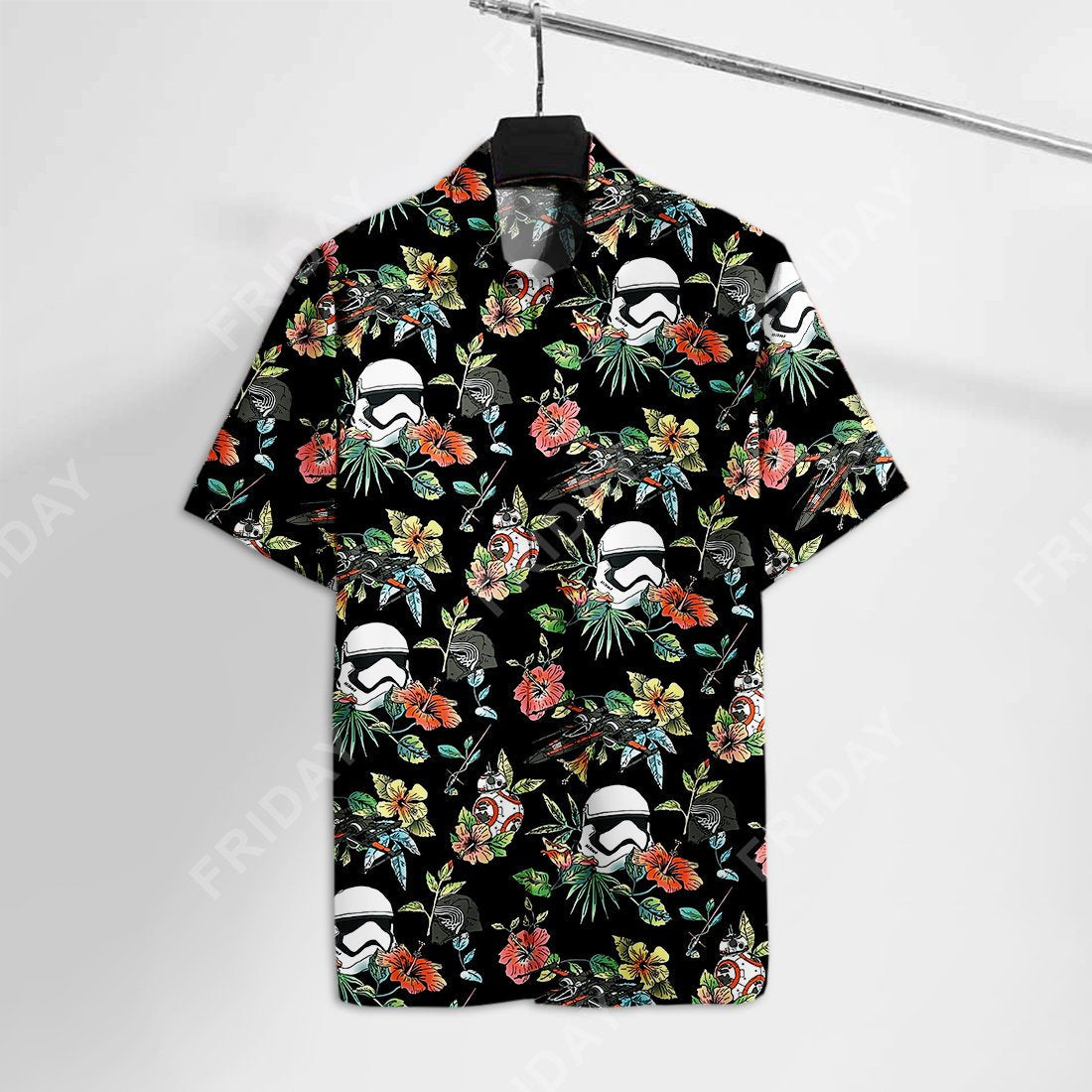 Unifinz Sw Hawaii Shirt Stormtrp Helmets And Droid Tshirt 2022 Ha19031