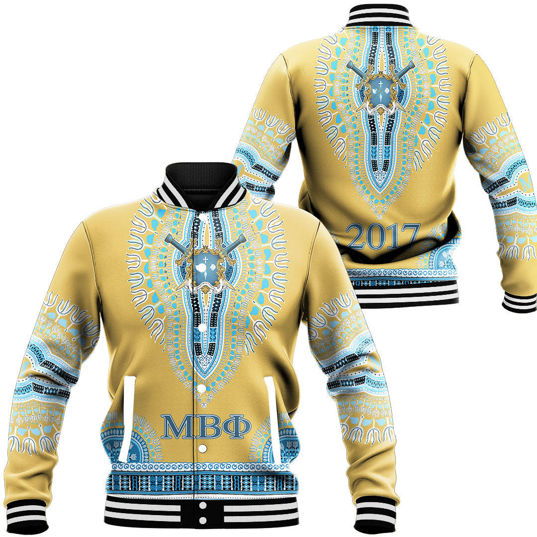 Africazone Clothing – Mu Beta Phi Dashiki  Baseball Jackets A35