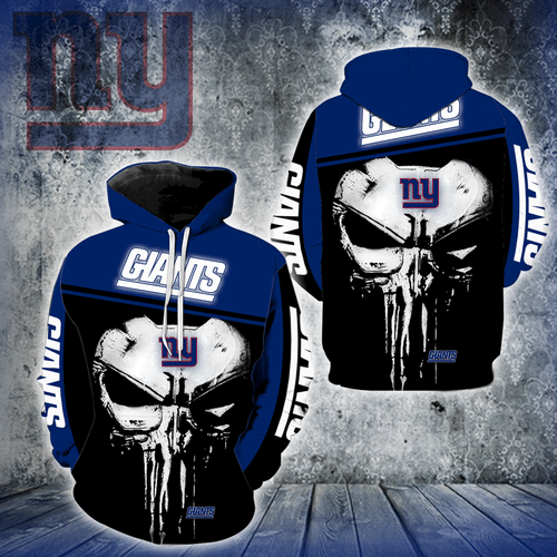 New York Giants Punisher  3D Hoodie For Men And Women Graphic Drawing Personalize Gift