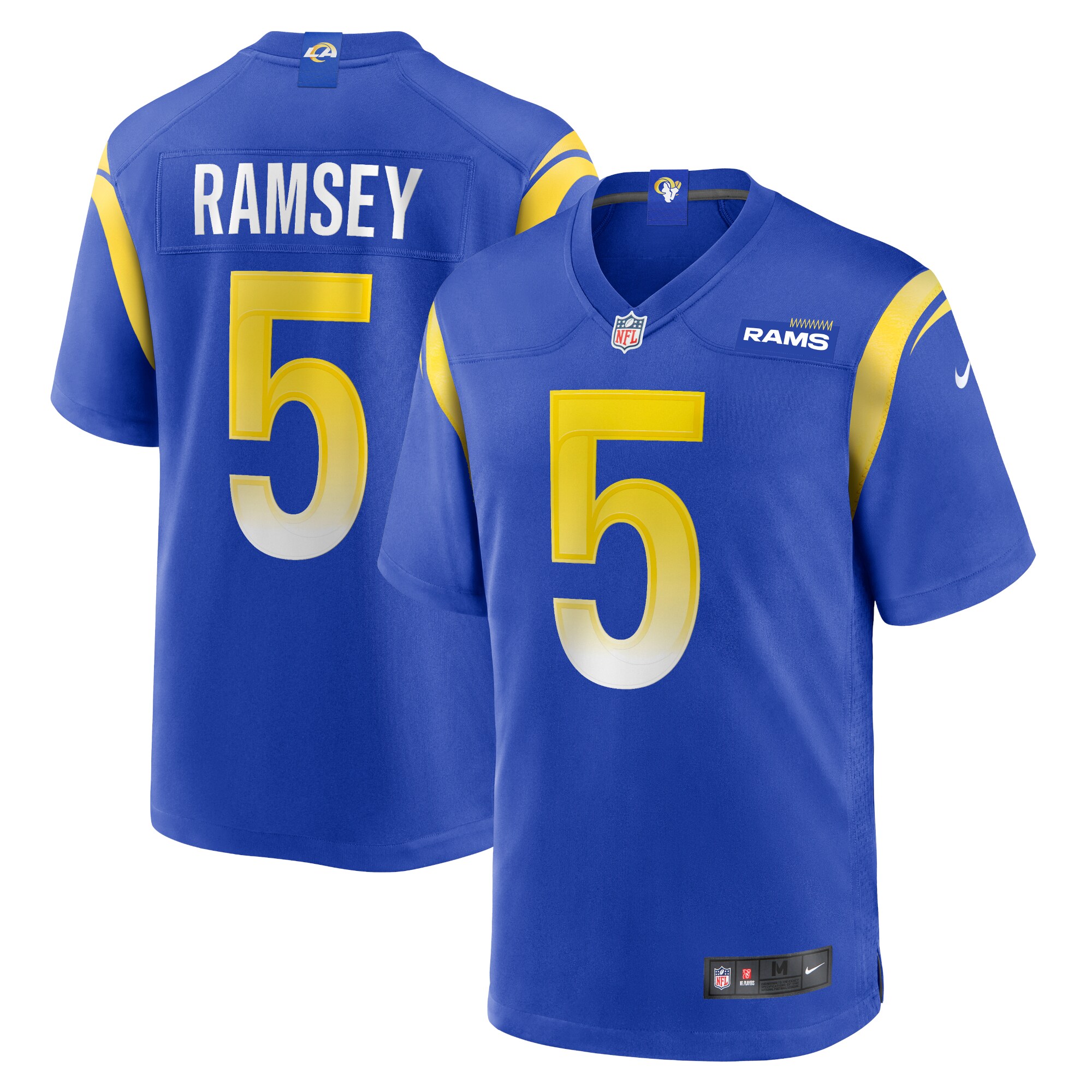 Men’s Los Angeles Rams Jalen Ramsey Royal Team Game Jersey