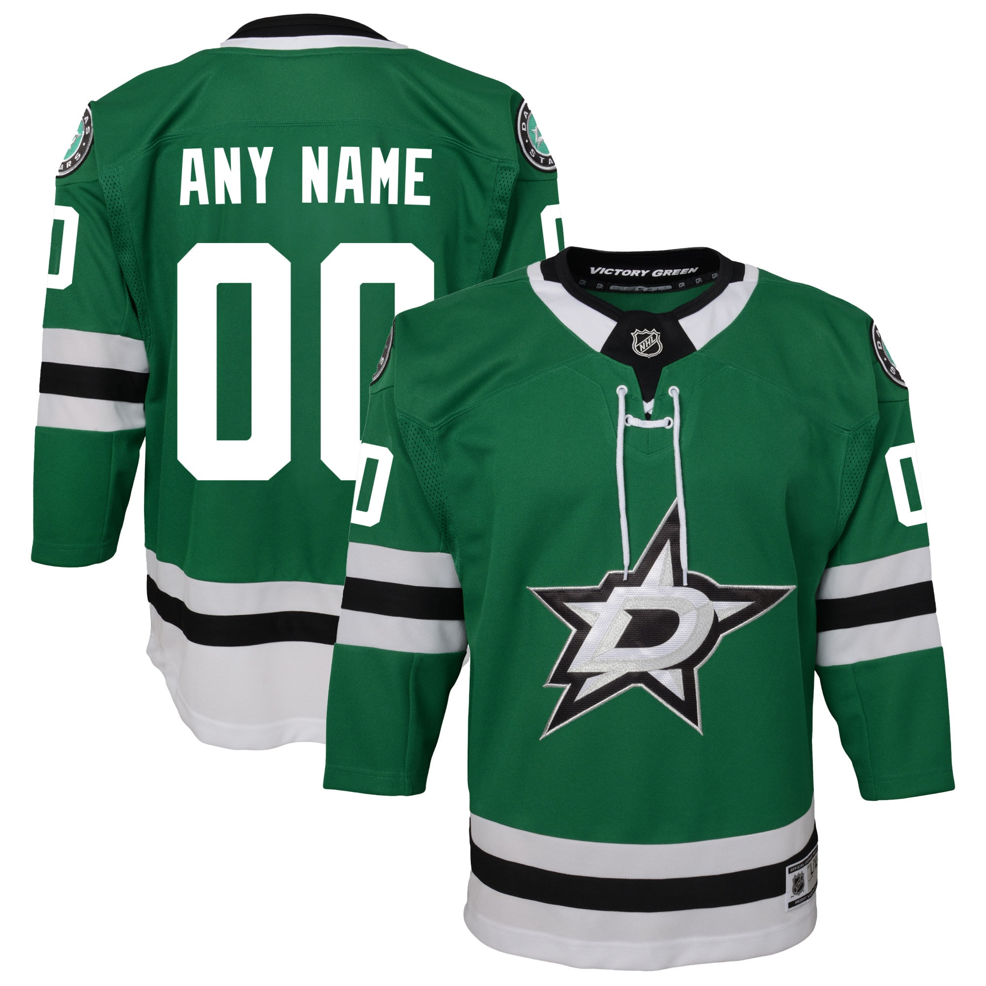 Dallas Stars Youth Home Custom Premier Jersey – Green