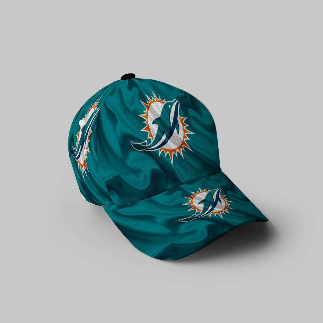 Miami Dolphins Logo 6 3D Printing Baseball Cap Classic Hat