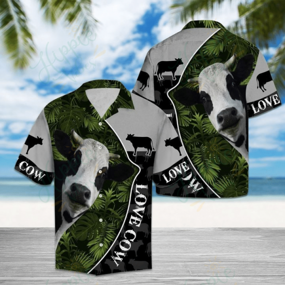 Love Cow Hawaiian Shirt Qdh Ha16091