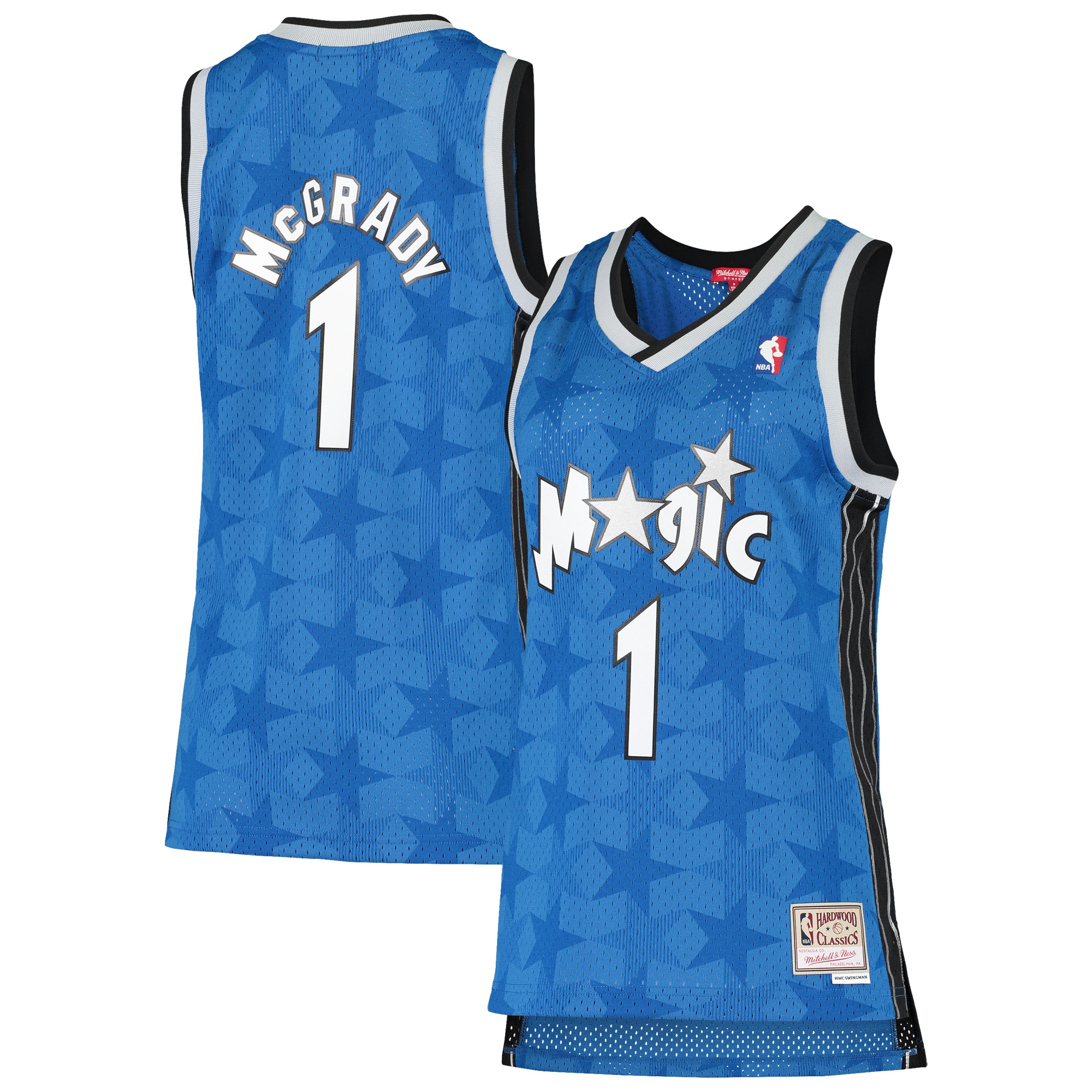 Women's Mitchell & Ness Tracy McGrady Blue Orlando Magic 2000-01 Hardwood Classics Swingman Jersey