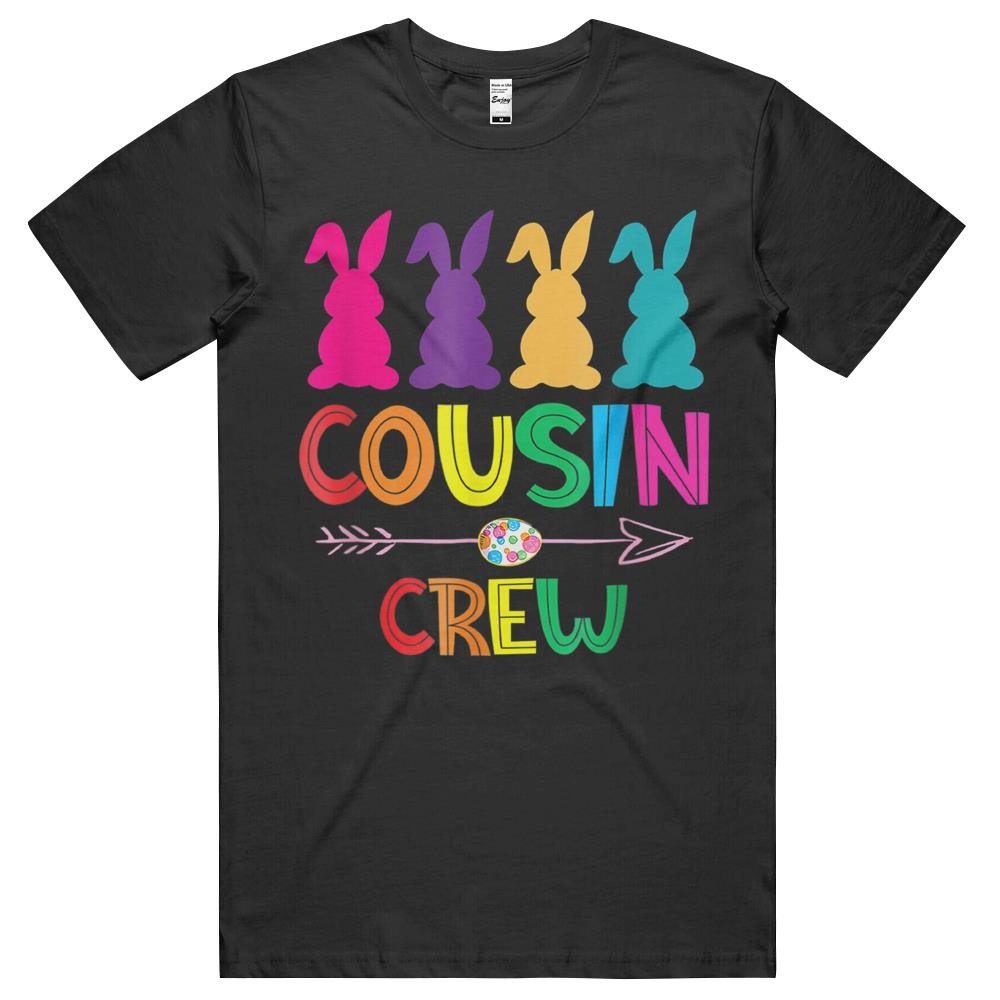 Cousin Crew Shirts Squad Easter Day Cute Bunny Kids Toddler T-Shirt