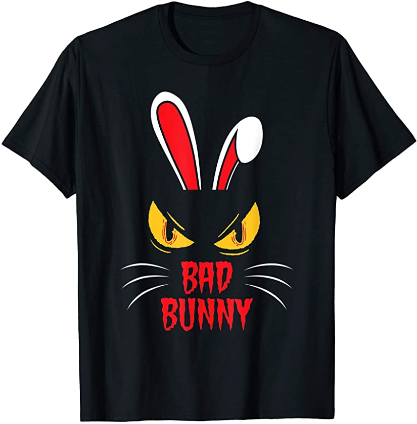 Bad Bunny Scary Rabbit Cool Animal Lover T-Shirt