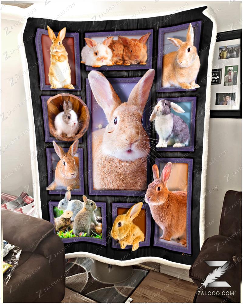 Rabbit Cute Rabbits Quilt Blanket Ep2380