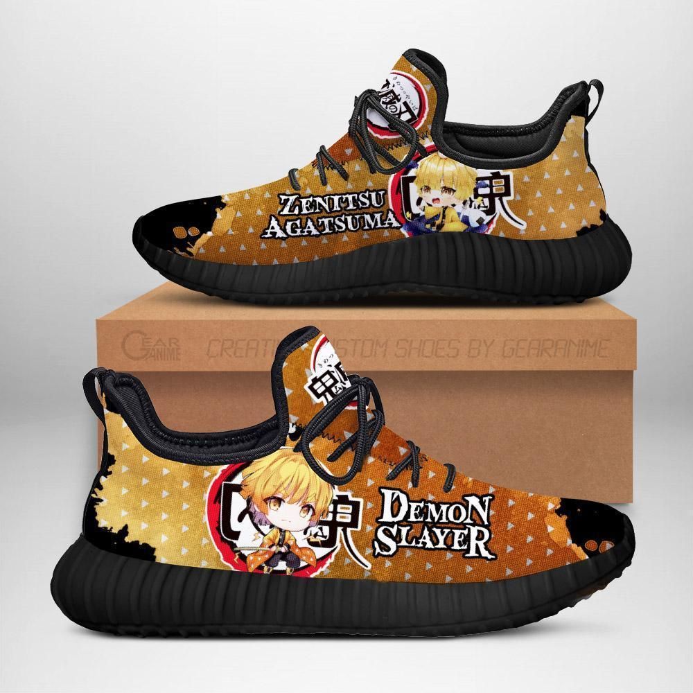 Zenitsu Reze Shoes Demon Slayer Anime Sneakers Fan Gift Idea Unisex Men Women