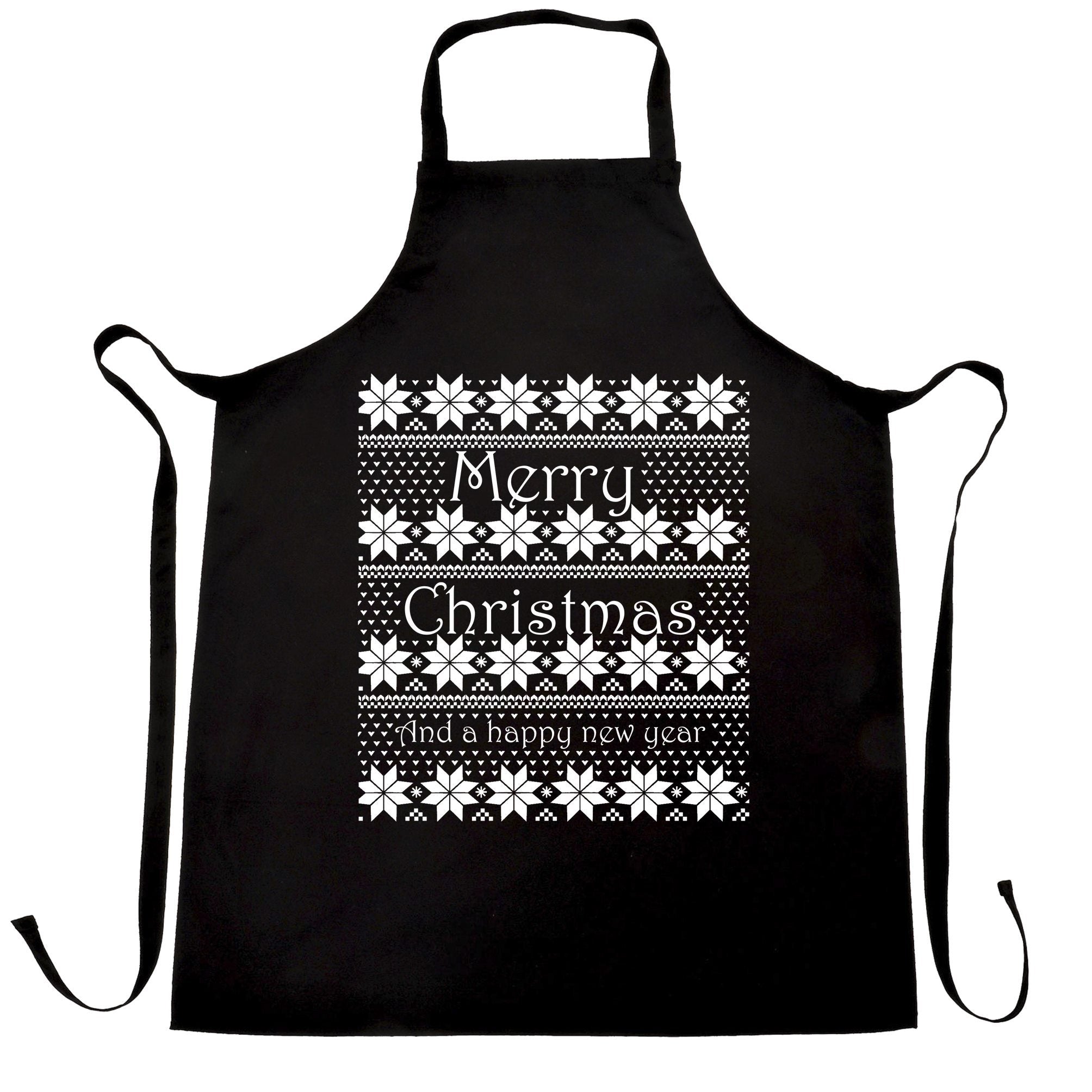Merry Christmas Chef’s Apron Xmas Ugly Sweater Pattern