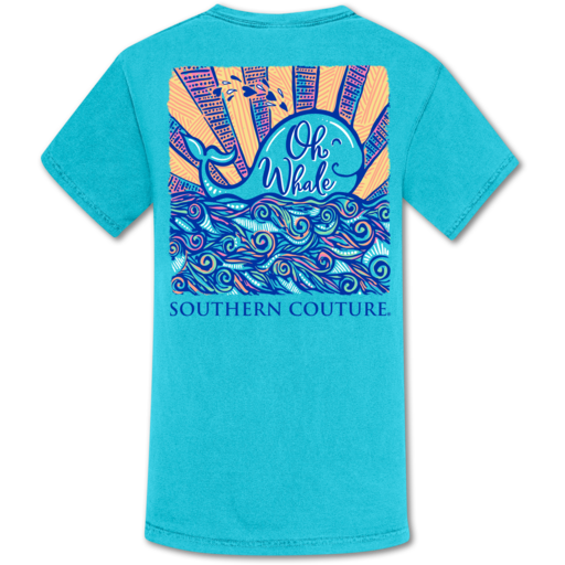 Southern Couture Oh Whale Comfort Colors T-Shirt