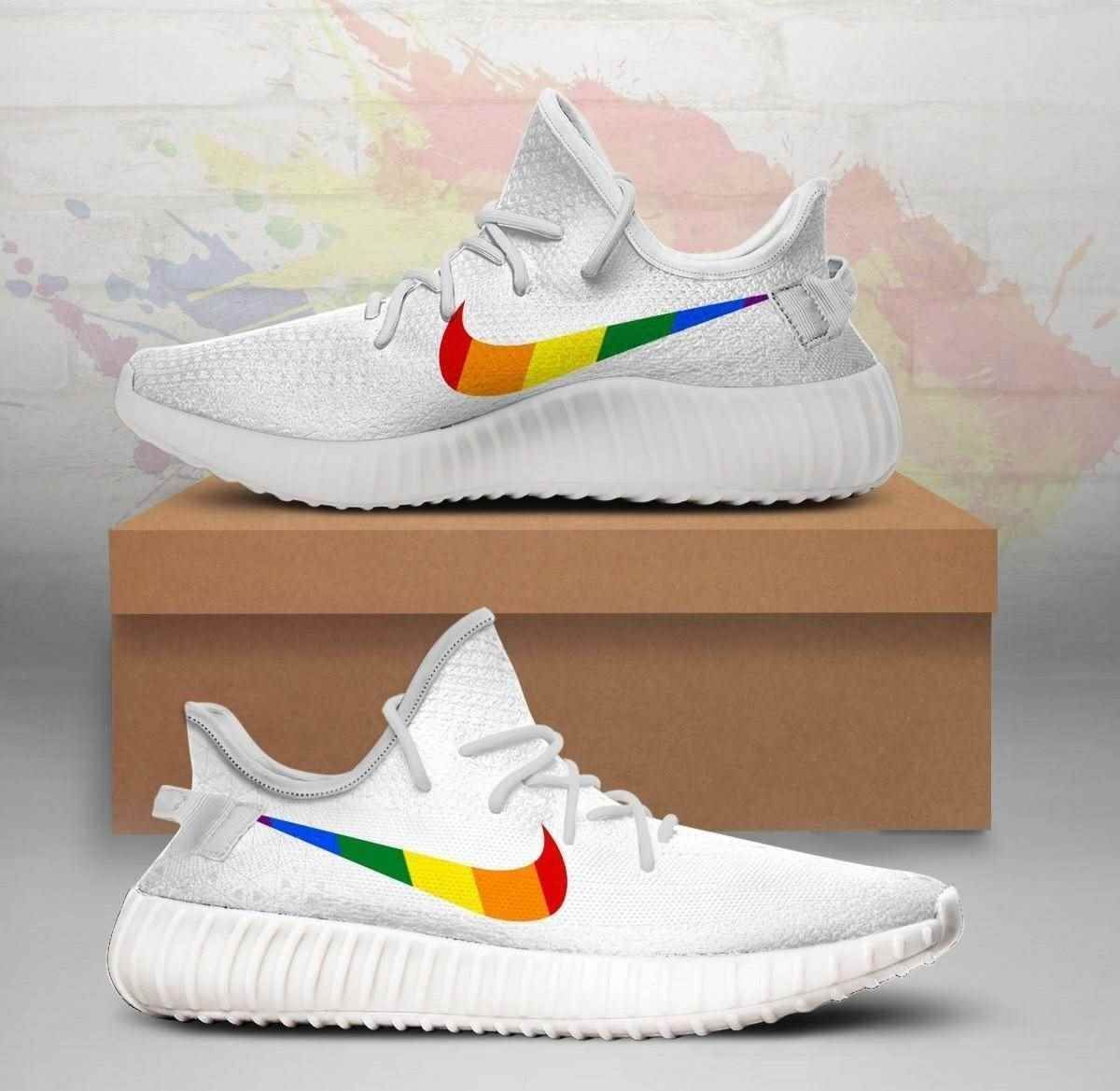 White Lgbt Yeezy Boost Shoes Sport Sneakers – Yeezy Shoes