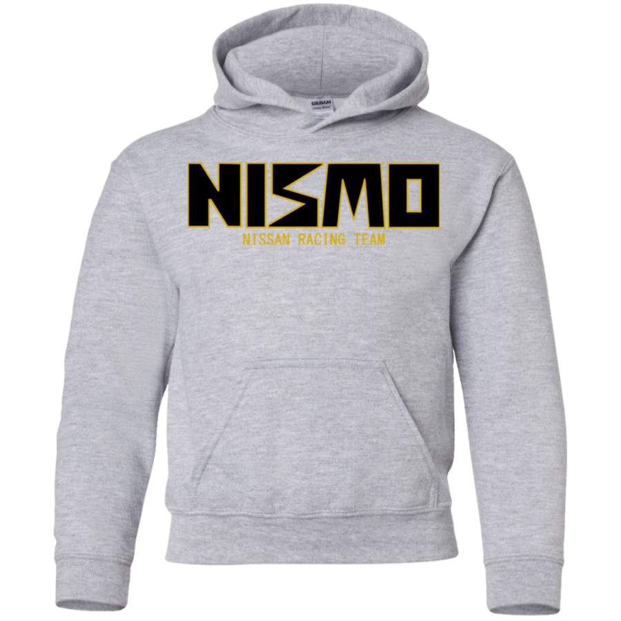 AGR Classic Gold and Black NISMO Nissan Racing Team Logo Youth Pullover Hoodie