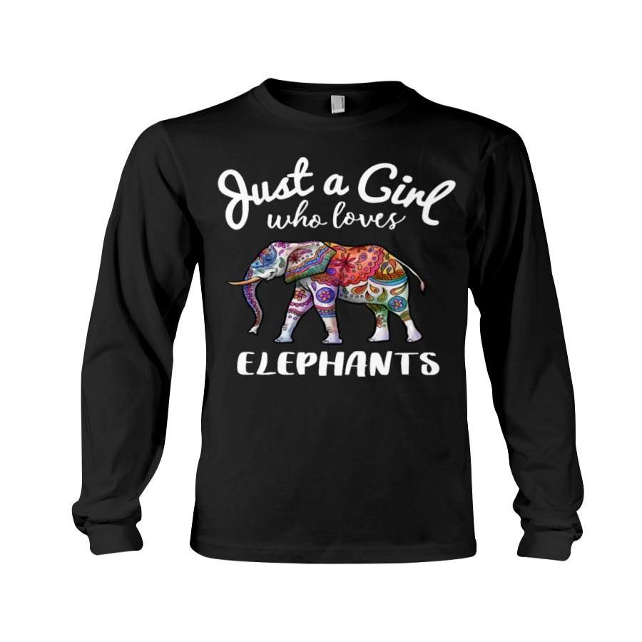 Just A Girl Who Loves Elephant 2020 Trending Unisex Long Sleeve