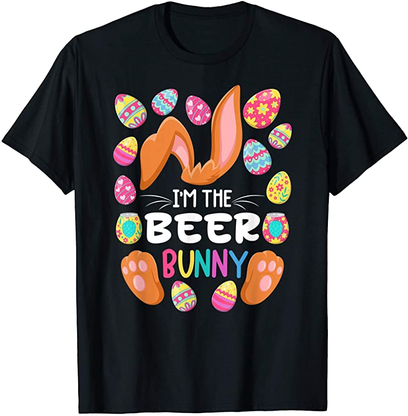 Cute Top I Beer Bunny I Matching Family Easter Pajamas T-Shirt