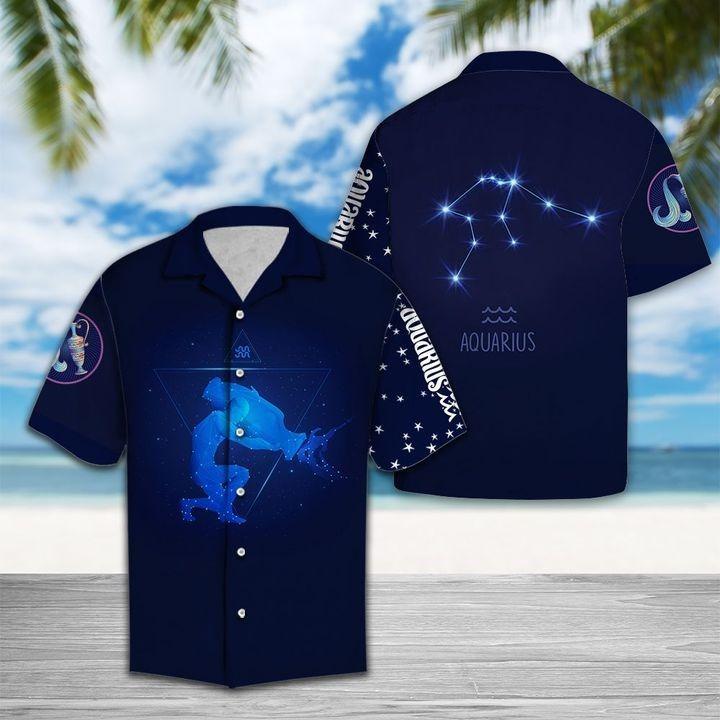 Aquarius Horoscope Aloha Hawaii Shirts For Men Women Ha103424