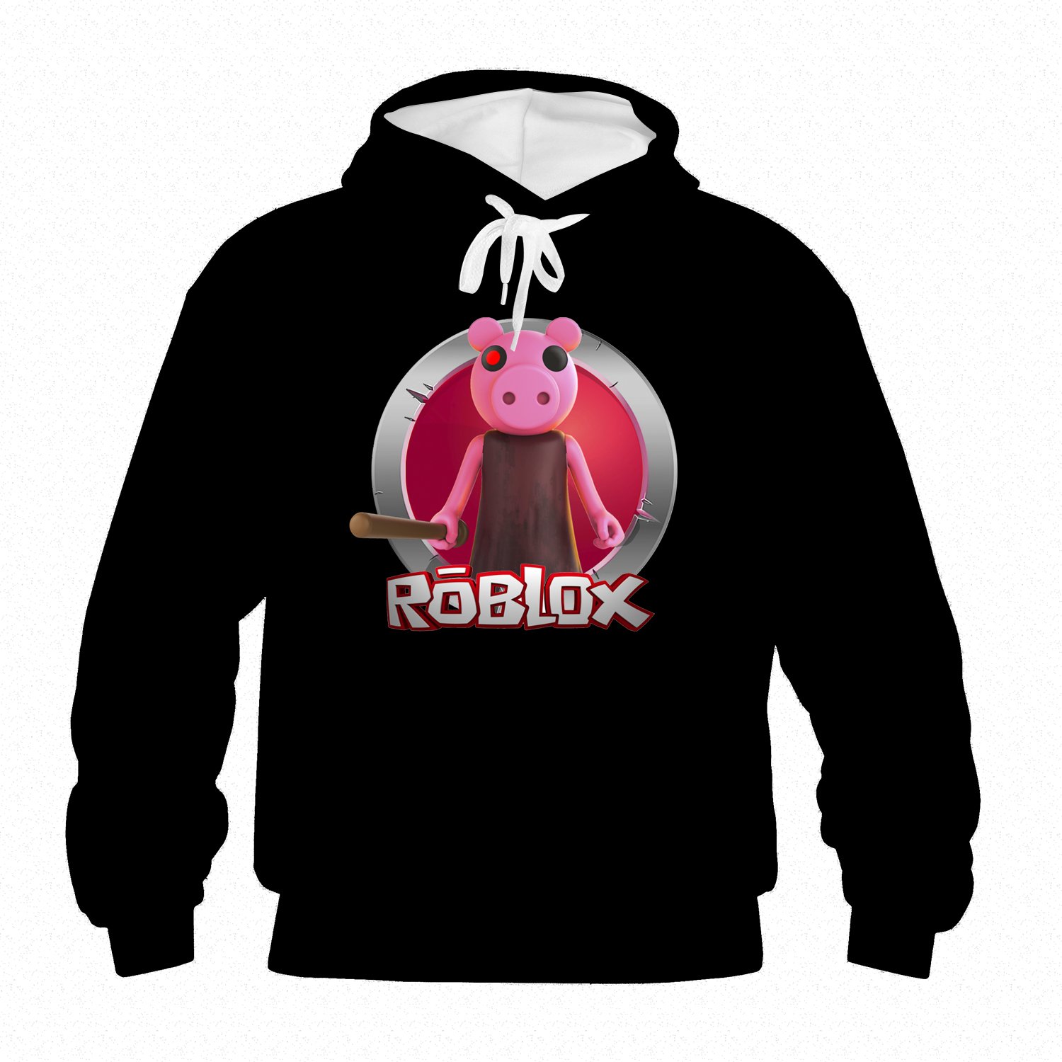 Roblox Piggy Hoodie Long Sleeve Hooded Sweatshirt Outdoor Sport Wear