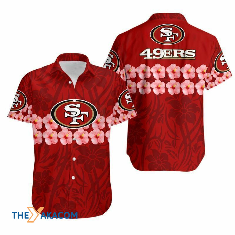 San Francisco Hibiscus Gift Nfl Short Sleeve Hawaii Shirt Ha17203