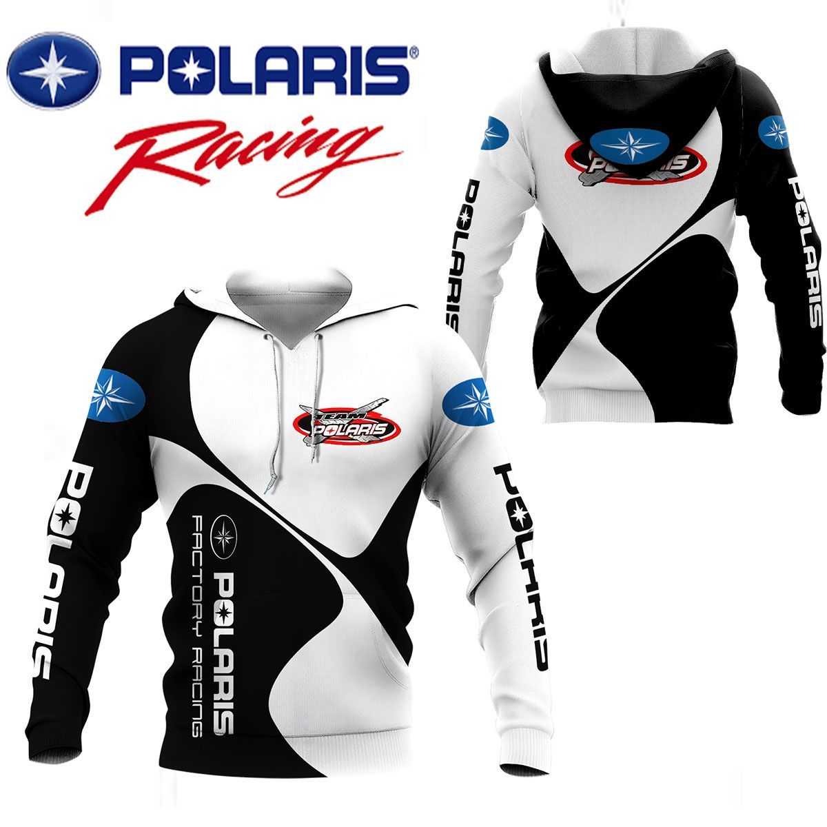 3D All Over Printed Polaris Racing Team Lph-Ht Shirts Ver 2 (White)