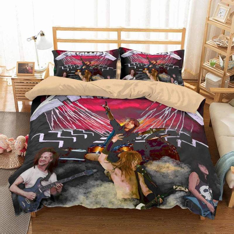 3D Customize Metallica Bedding Set Duvet Cover Set Bedroom Set Bedlinen 1