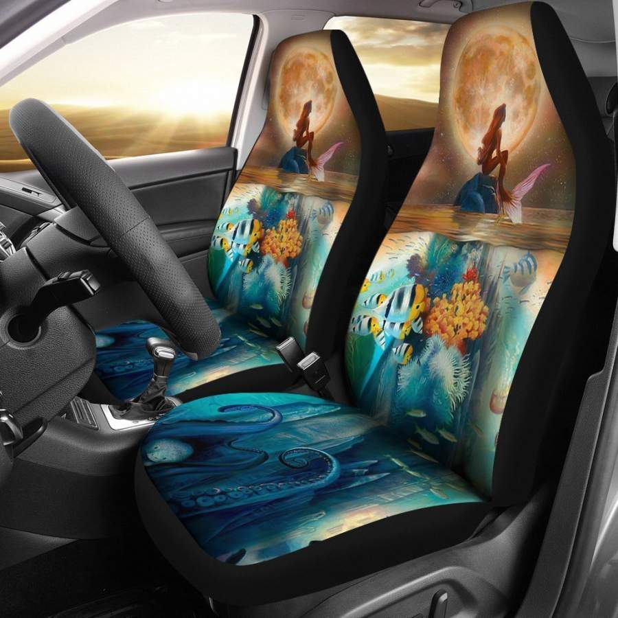 Ariel Moon Car Seat Covers The Little Mermaid Cartoon