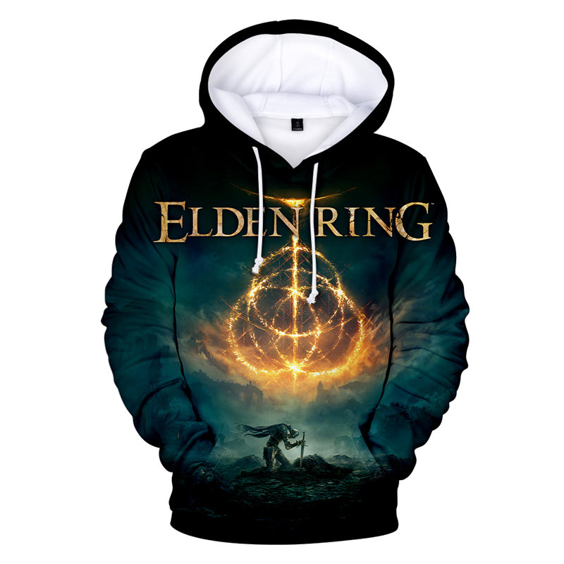 Novelty Elden Ring Hoodie Pullover Hooded Sweatshirt