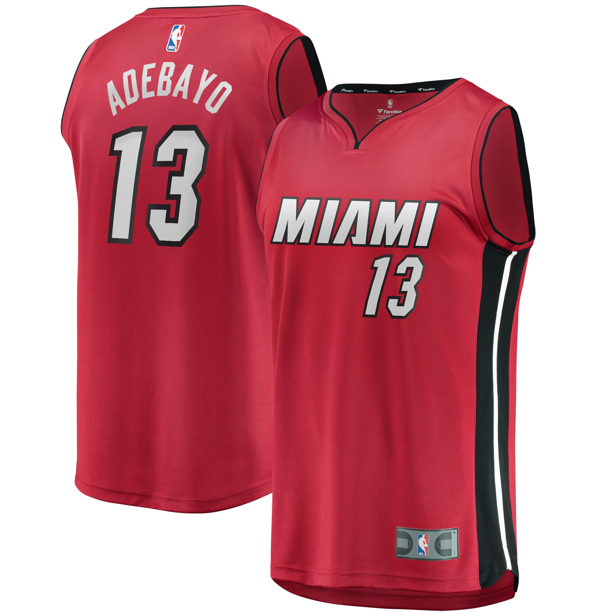 Bam Adebayo Miami Heat Fanatics Branded Fast Break Player Jersey – Statement Edition – Maroon NBA