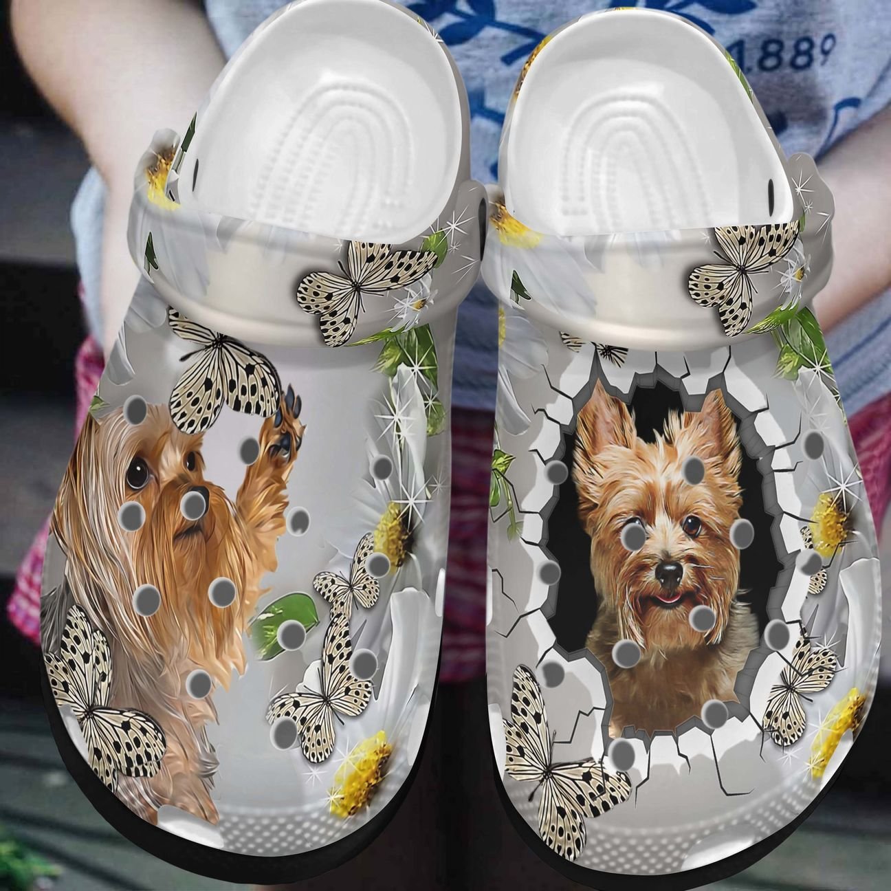 Yorkie Personalized Clog, Custom Name, Text, Color, Number Fashion Style For Women, Men, Kid, Print 3D You Are So Amazing