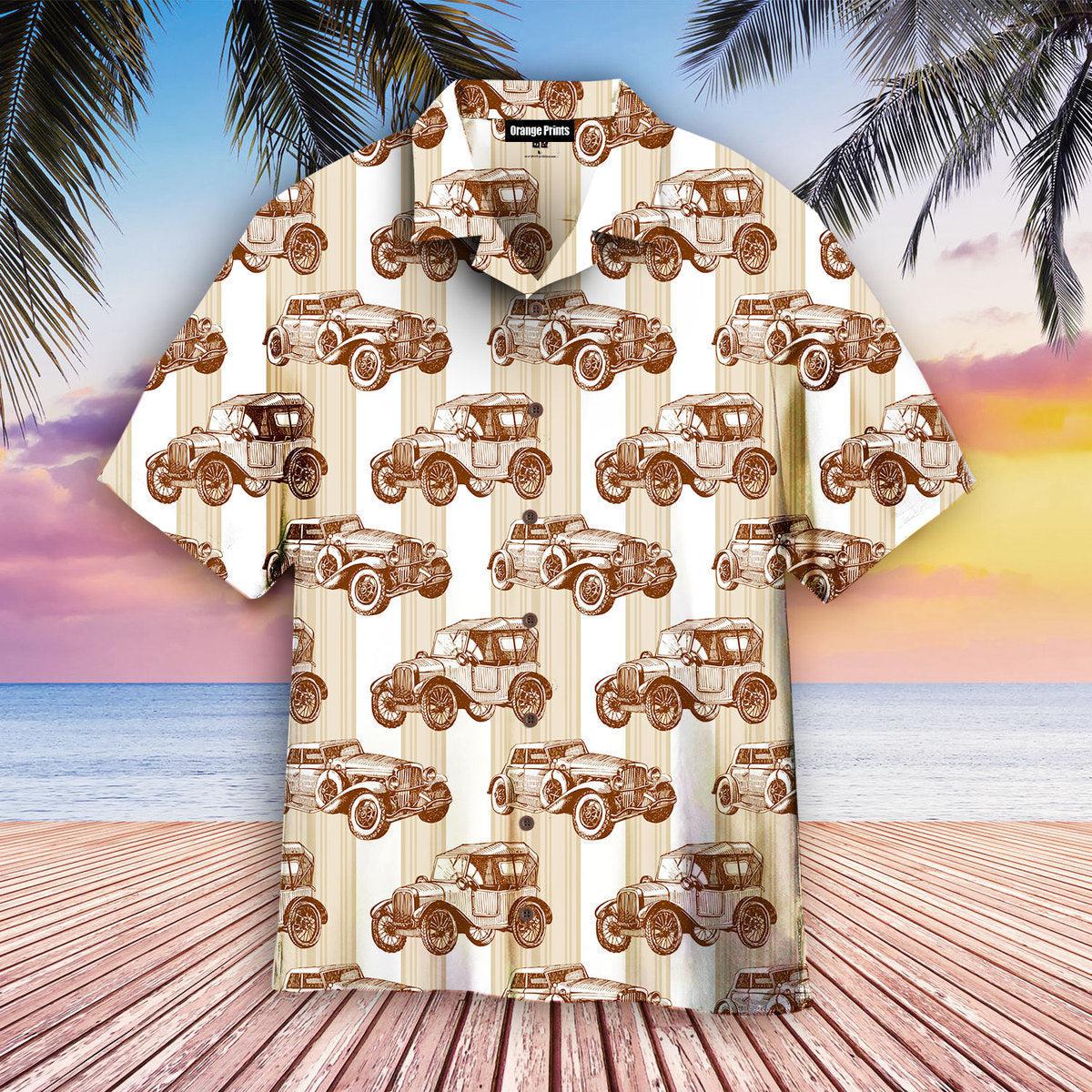 Retro Car Hawaii Shirt For Men Women Ha32319