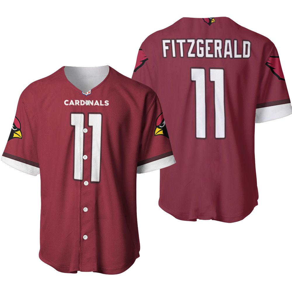 Arizona Cardinals Larry Fitzgerald #11 NFL American Football Youth 2019 Draft First Round Pick Game 3D Desiged Allover Gift For Arizona Fans Baseball Jersey