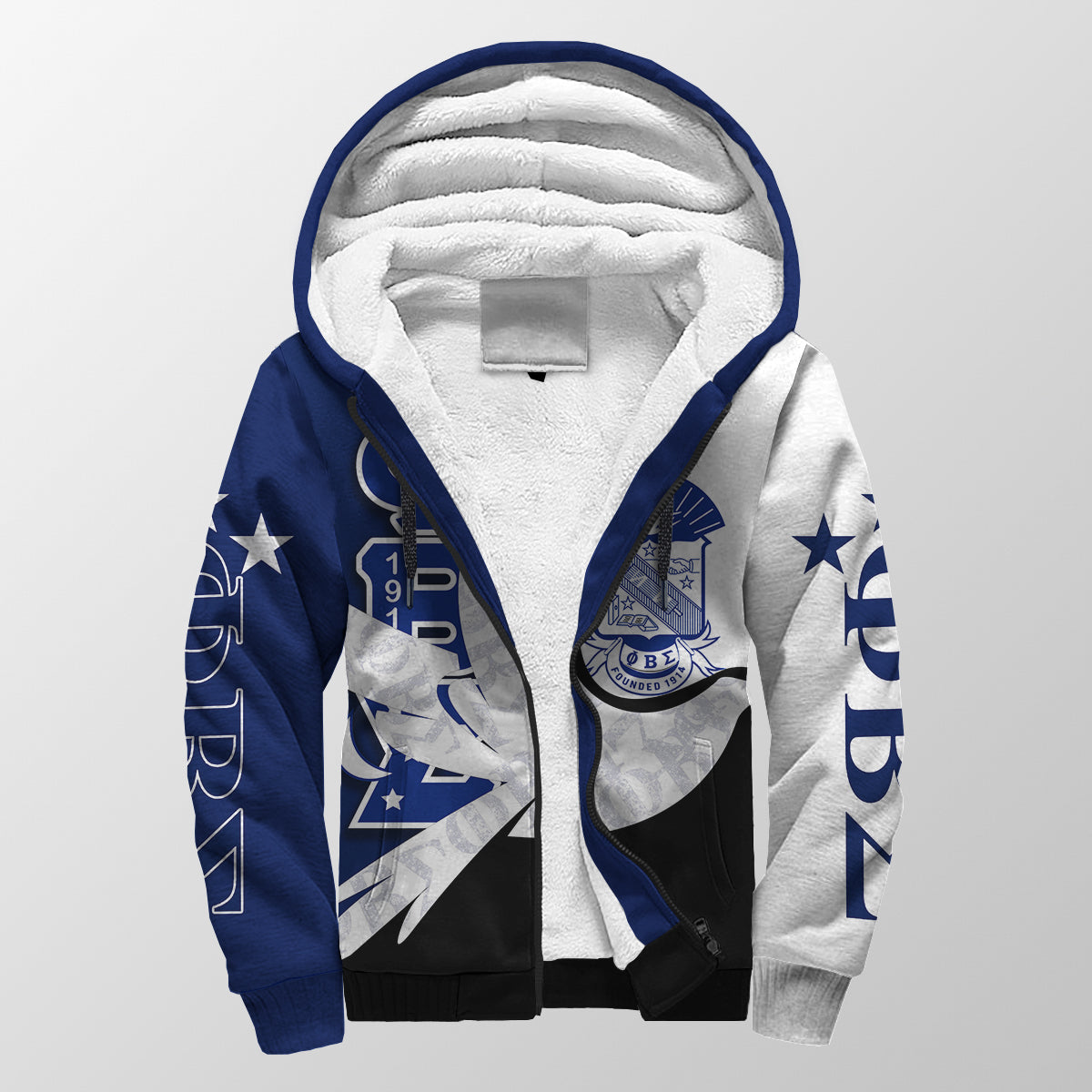 Phi Beta Sigma Sherpa Hoodie Lt6