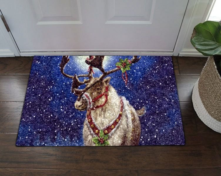 Moose Christmas HN250923D Doormat