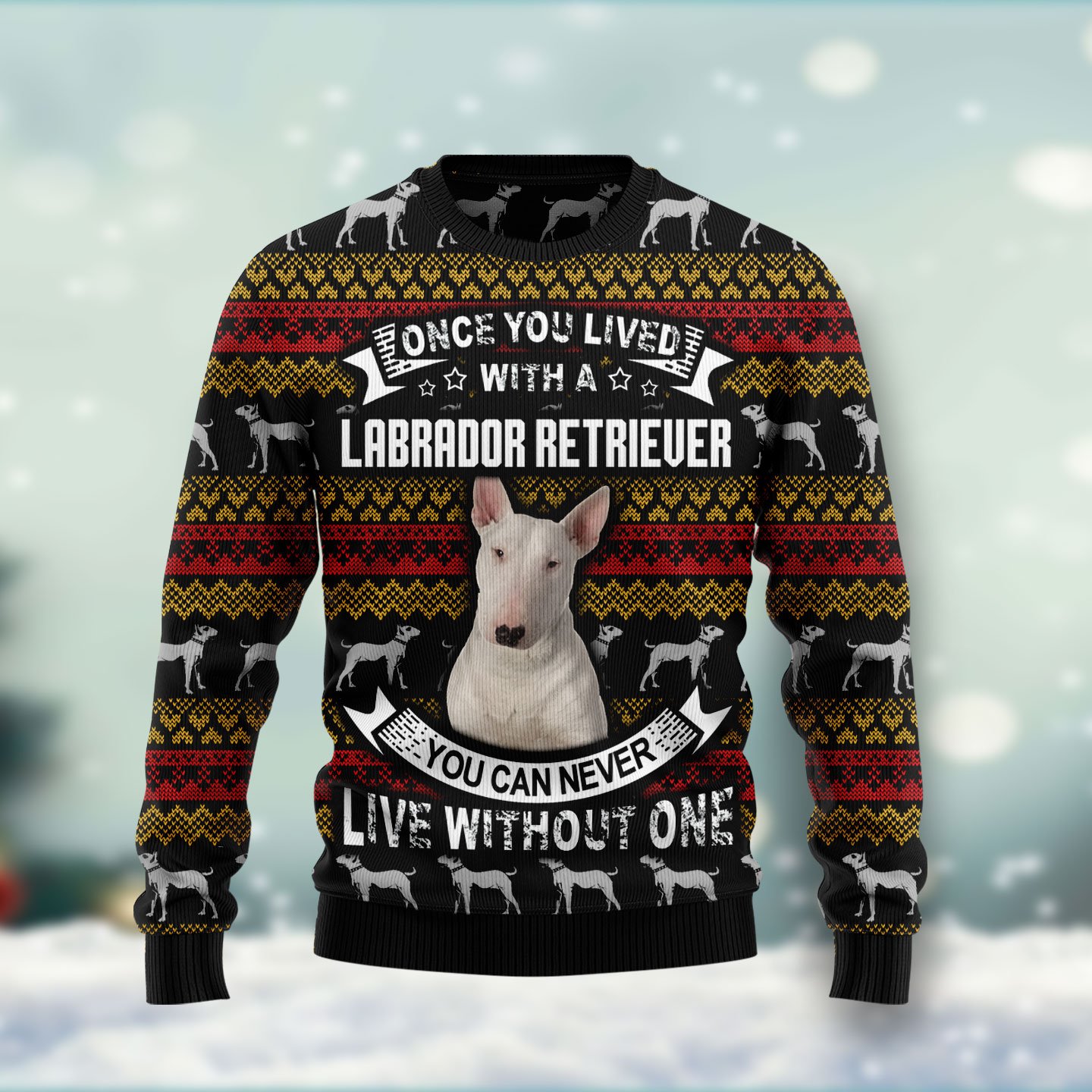 Bull Terrier HT071203 Ugly Christmas Sweater unisex womens & mens, couples matching, friends, funny family ugly christmas holiday sweater gifts (plus size available)