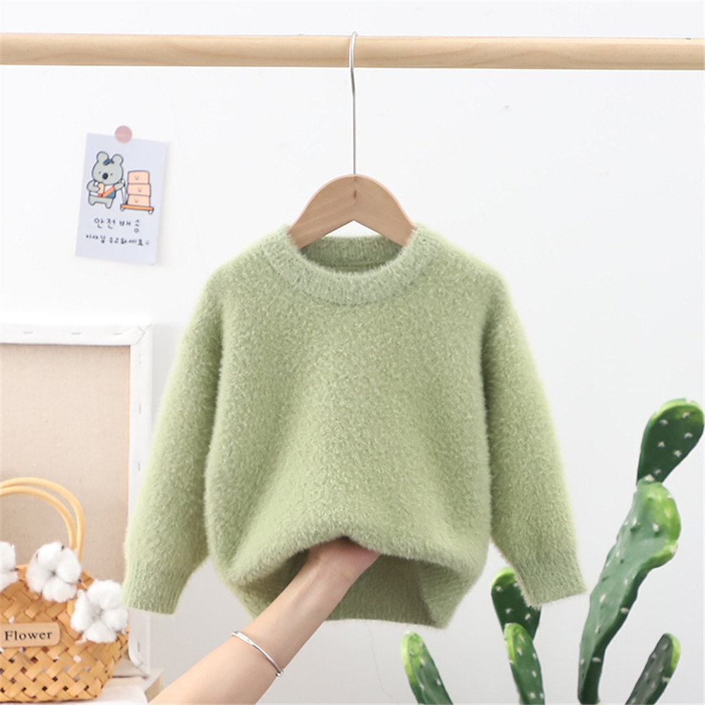 Thick Baby Sweater for Girls Spring Autumn Kids Clothes Toddler Pullover Outerwear O Neck Children Clothing Girl Sweater AA5643 alx