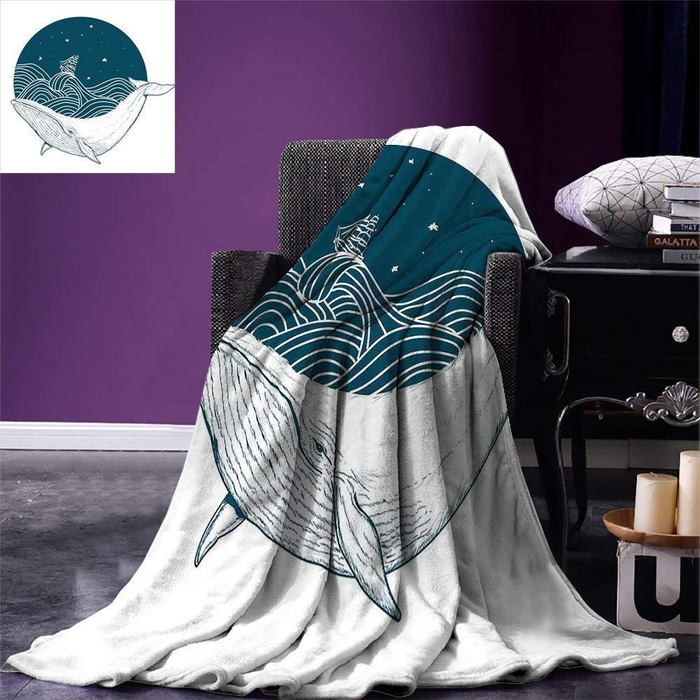 Whale Clp0612261Tt Sherpa Fleece Blanket