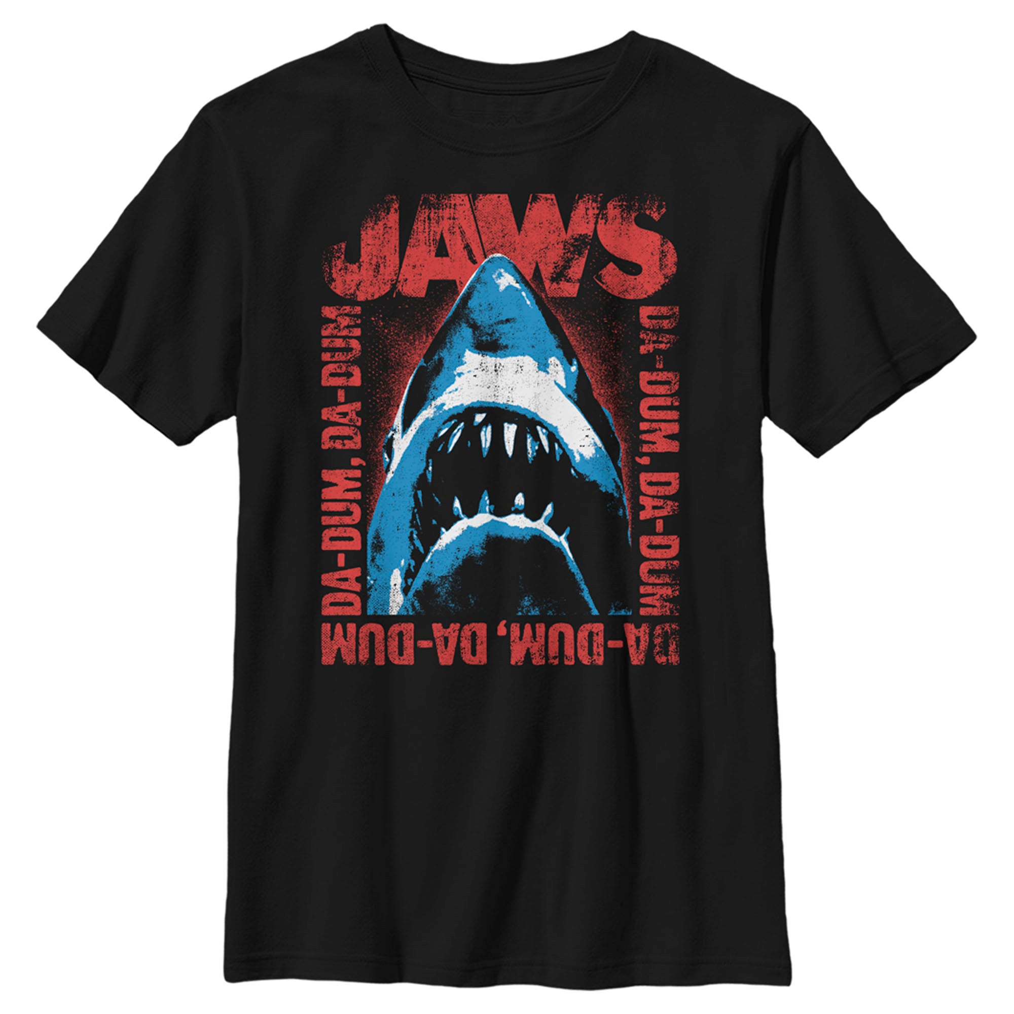 Boy’S Jaws Da-Dum Da-Dum Distressed T-Shirt