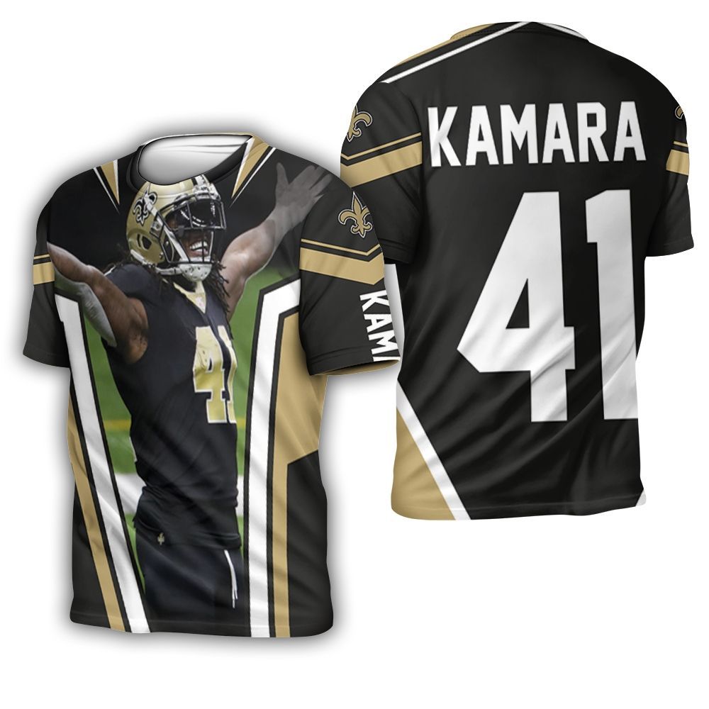 New Orleans Saints Alvin Kamara 41 Legend 3D T-Shirt