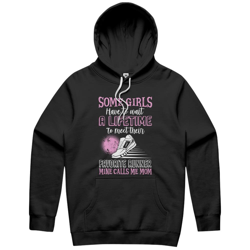 Favorite Runner Calls Me Mom Cute Track & Field Gift Hoodie