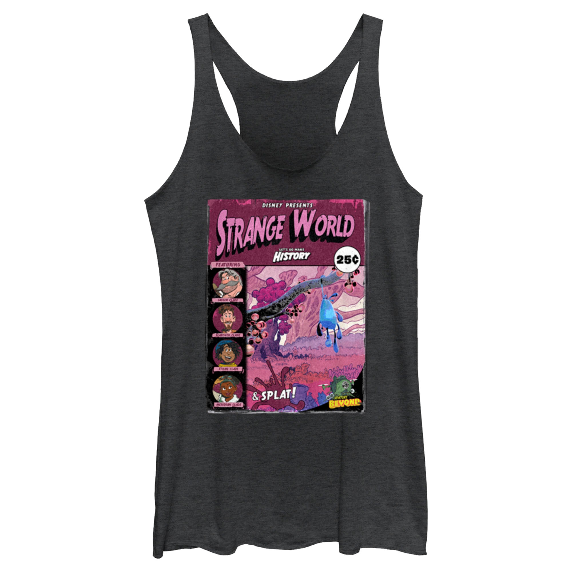 Women’S Strange World Comic Book Cover Racerback Tank Top