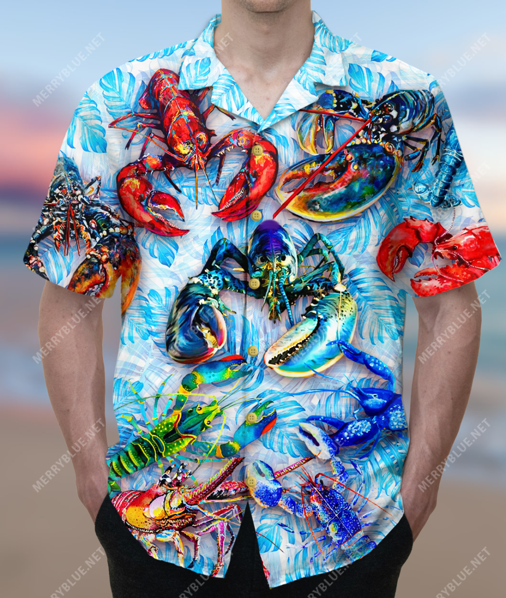 The Ocean Made Me Salty Lobster Unisex Hawaiian Shirt