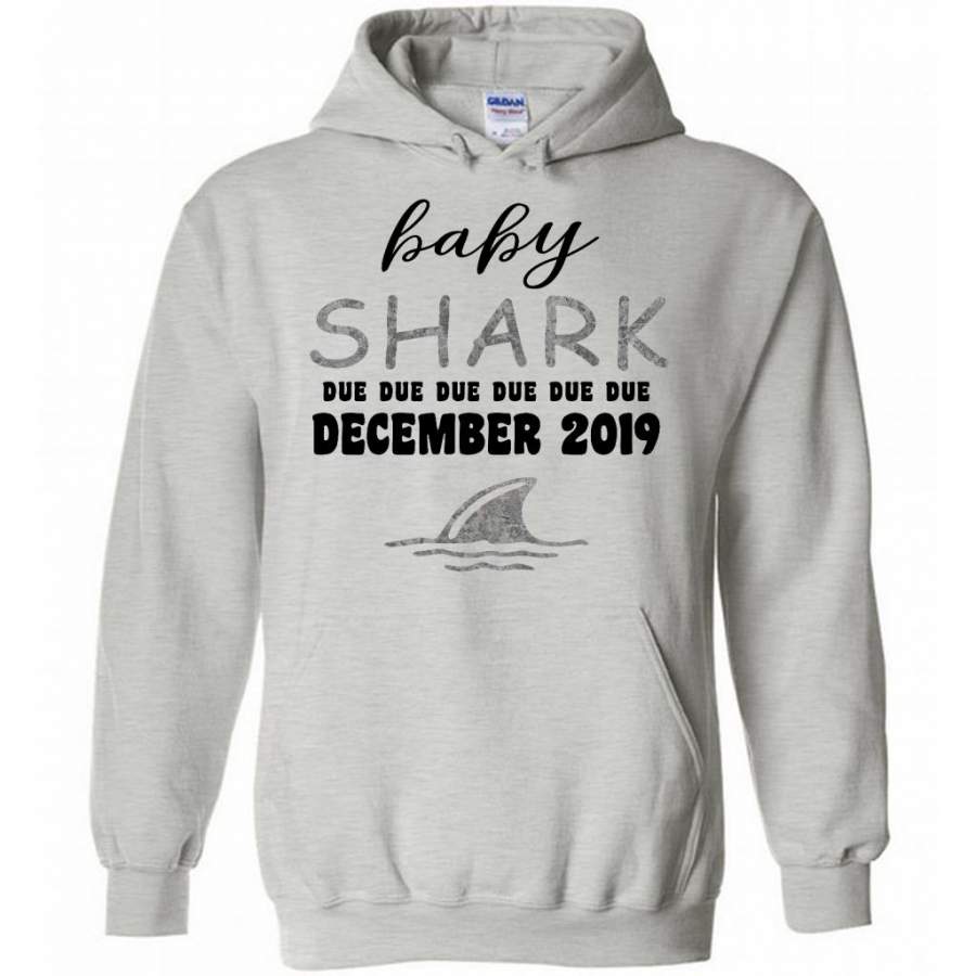 Baby Shark Due Due Due Due December  2019, Birthday Gift – Gildan Heavy Blend Hoodie