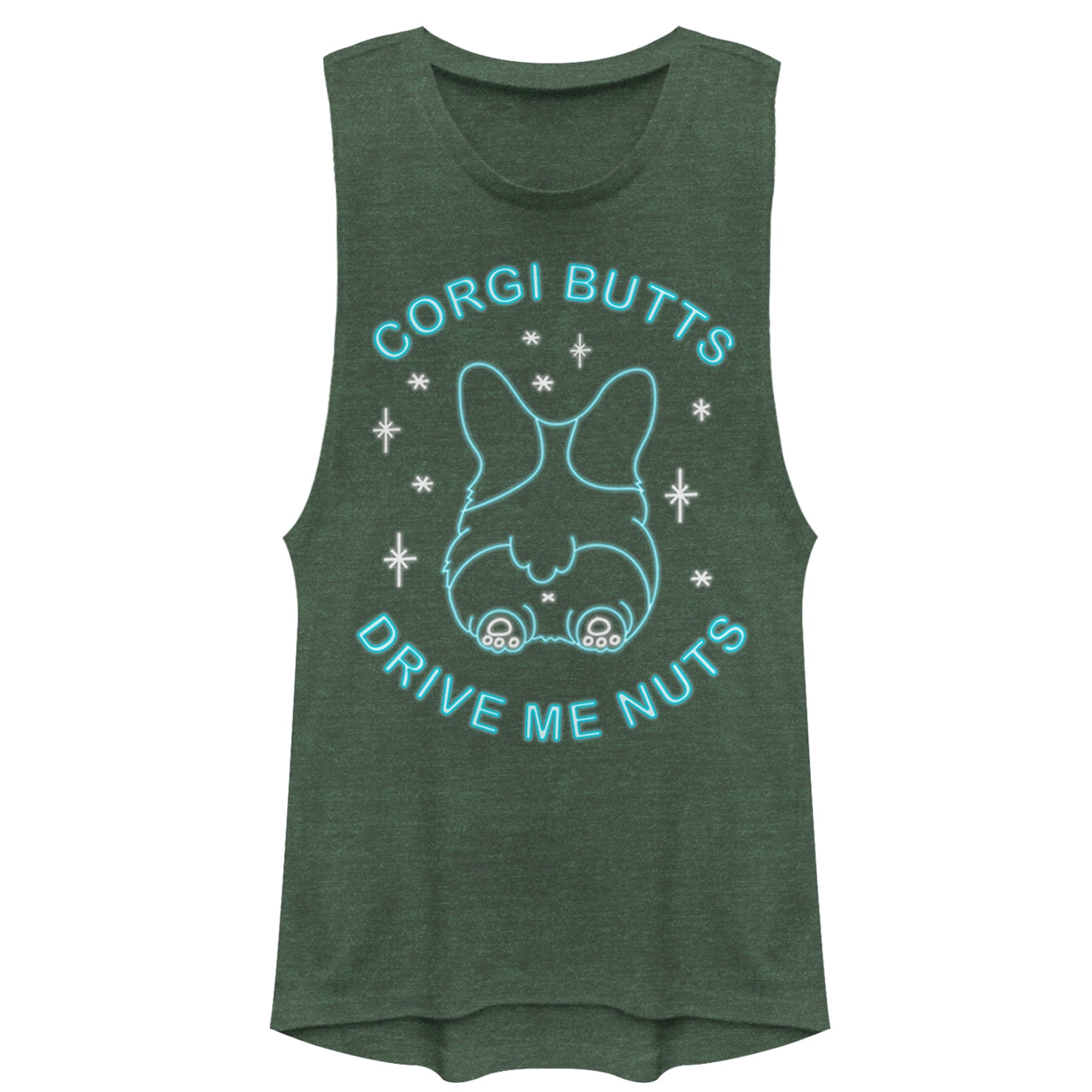 Chin Up Junior’S Corgi Butts Drive Me Nuts  Festival Muscle Tee