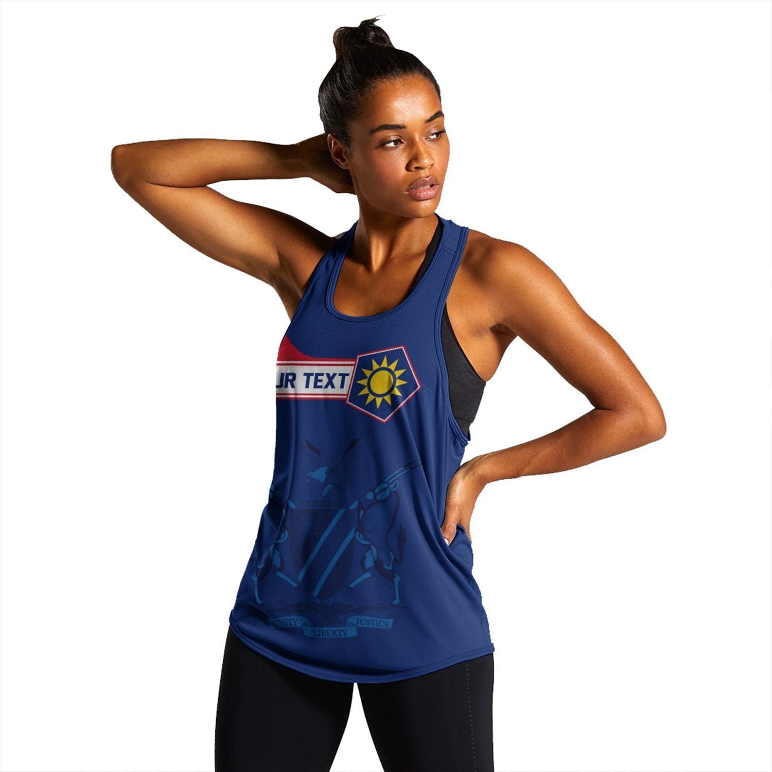 (Custom) African Tank Top – Namibia Women’S Racerback Tank Pentagon Style