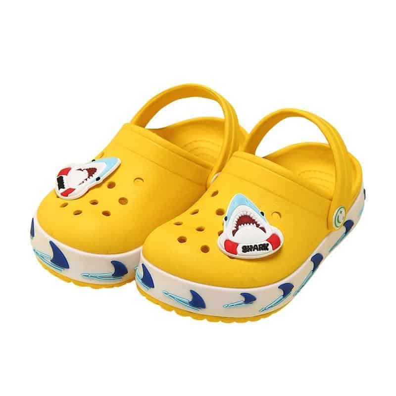 Unicorn Sharks Cute Shoes Croc Slippers Gifts For Baby Boys Girls Kids – Cartoon Children Sandals Hole Clogs Shoes