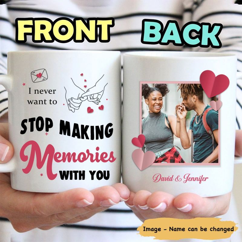 Making Memories – Personalized Custom Photo Coffee Mug – Valentine Gifts